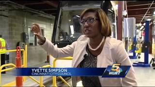 Media, city leaders step inside streetcar for first time