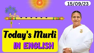 English Murli in Essence 15 th sept 2023 | Brahmakumaris | Godlywood studio | Usha Didi | Madhuban |