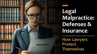 Defenses & Insurance for Legal Malpractice Claims