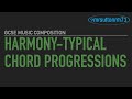 Harmony  typical chord progressions