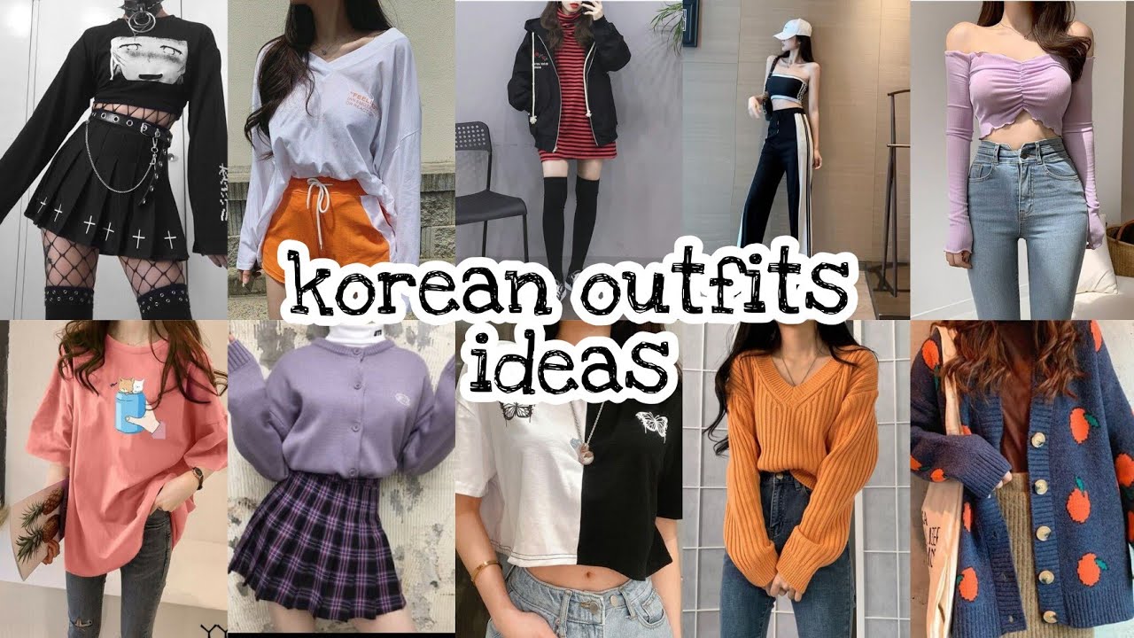 Cute korean outfits ideas(ullzang style)🍷 - YouTube