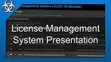 User Lincense Management System Software in PHP, C# & MySQL Presentation