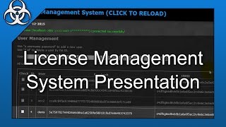 User Lincense Management System Software in PHP, C# & MySQL Presentation