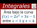 ÁREA BAJO UNA CURVA - Ejercicio 1