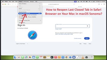 How to Reopen Last Closed Tab in Safari Browser on Your Mac in macOS Sonoma?