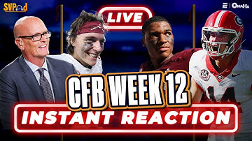 CFB Week 12 REACTIONS! Oklahoma UPSETS Alabama, Georgia ROLLS + Texas A&M’s HUGE comeback | SVPod