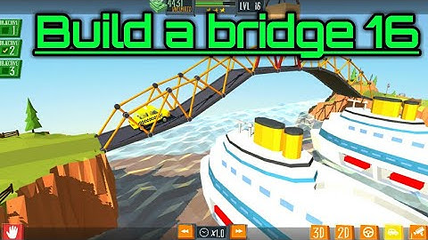 Build a bridge || Level 16 || 3 star walkthrough