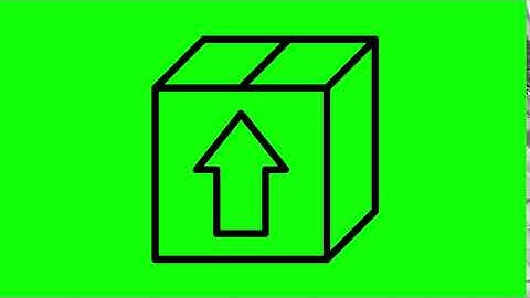 Animated Package on Green Screen With Pop-up Sound