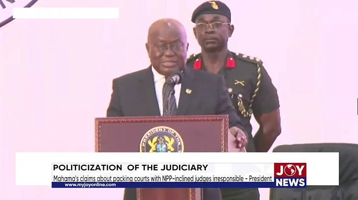 Mahama's claims about packing courts with NPP-inclined judges irresponsible - President