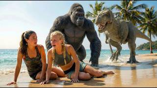Dinosaur T-Rex Vs Gorilla Episode 1 At The Beach Action Comedy Short Film By Seadoco