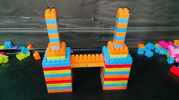 Satisfying DIY Lego Blocks Twin Tower /ASMR Building Blocks /lego building #buildingblocks 