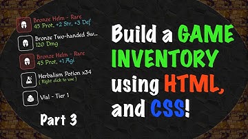 Building a GAME INVENTORY using HTML and CSS - Part 3!