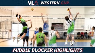 Best Middle Blocker Moments | VLA Western 2024 Tall Ones Highlights