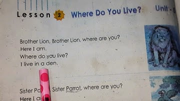 class 1 where Do You Live? |  unit -5 Lesson 2 | English for today  প্রথম শ্রেণি | engliah to bangla