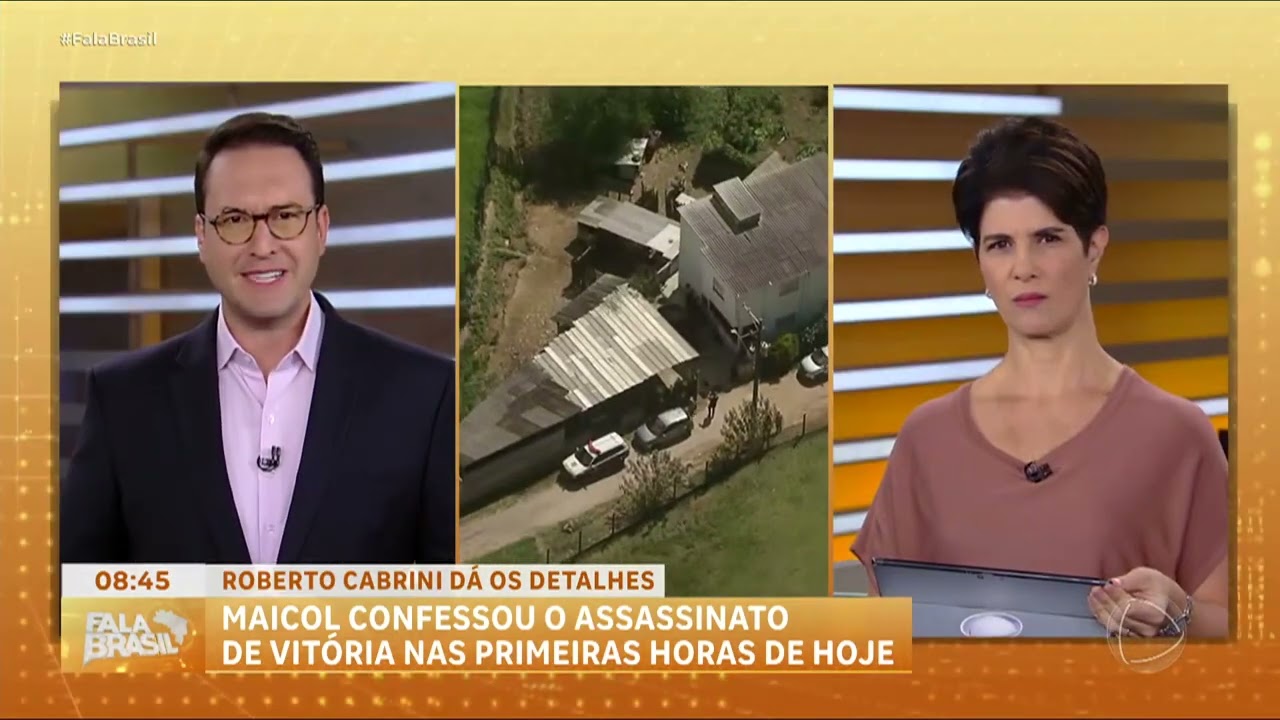 Caso Vitória: Cabrini revela detalhes da confissão de como Maicol diz ter matado | Fala Brasil