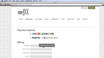 How to update eCart 6 validation error messages