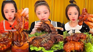 ASMR MUKBANG spicy Pork Bellly Soothing Sounds While Enjoying Delicious 먹방 모음이 팅쇼 리얼 사운드 #455