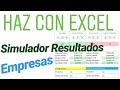 ✅ HAZ CON EXCEL Simulador de Resultados Empresas