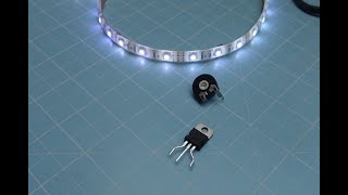 SUPER simple 1 min DIY 1$ LED strip dimmer ( TWO PARTS ONLY ! )