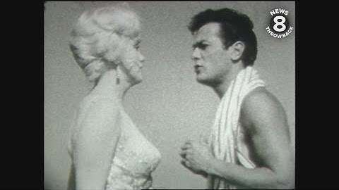 Marilyn Monroe & Tony Curtis on set of 