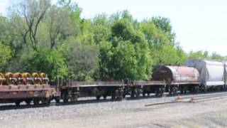 CSX SD50-2 and Dash 8 Lead Mixed Freight on BNSF