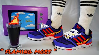 ADIDAS ZX1000 X THE SIMPSONS 🔥“FLAMING MOES”🔥REVIEW & ON FOOT !! - YouTube