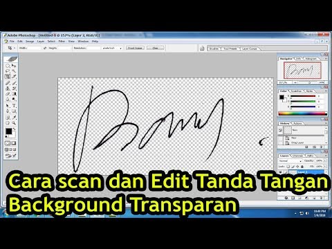 Cara Edit Tanda Tangan Background Transparan dengan Photoshop