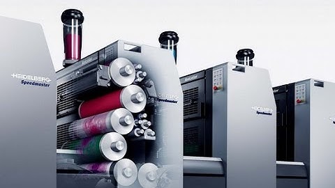 Sử dụng máy in offset 4 màu chuyên nghiệp