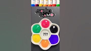 Squid Game2 mixing guess mixed color #satisfying #colormixing #shorts #shortvideo #colorfusiontv