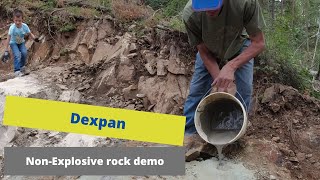 Dexpan - Does it work?  Non-explosive rock demolition!