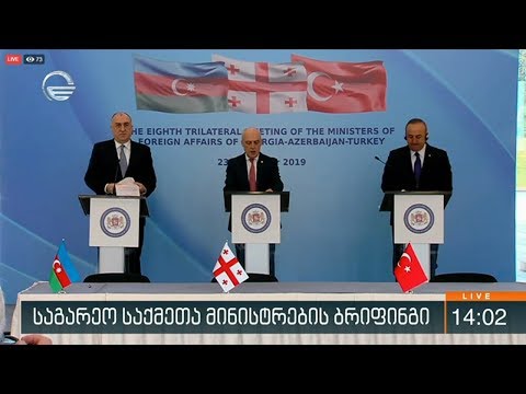 საგარეო საქმეთა მინისტრების ბრიფინგი