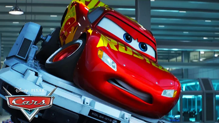 Lightning McQueen's Big Crash on the Simulator | Pixar Cars | @disneyjr