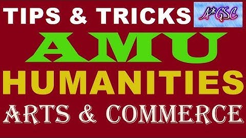 HOW TO PREPARE FOR CLASS XI HUMANITIES/ARTS/COMMERCE AMU ADMISSION TEST/ TIPS & TRICKS