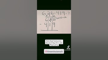 Multi-Digit Subtraction (Standard Algorithm with Regrouping)