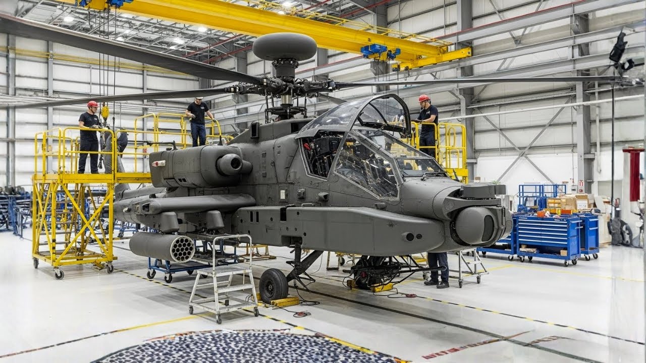 Inside the AH-64 Apache Factory How America’s Most Lethal Attack Helicopter Is Built