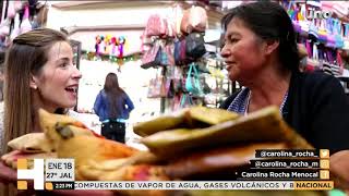 Carolina Rocha en el Mercado Benito Juárez, en Oaxaca.