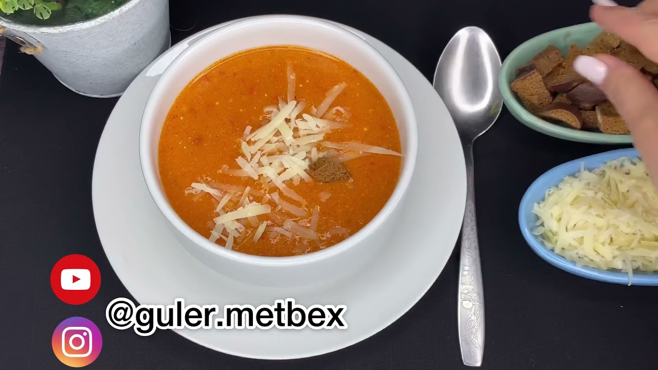 Pomidor şorbası | Tomat şorbası| Томатный суп | Domates çorbası.