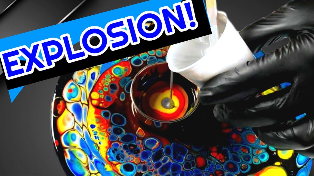 You NEVER seen Cells Like this! Acrylic Paint Pouring Open Cup акриловая заливка