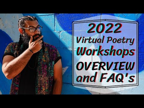 Virtual Online Poetry Workshops! All Questions ANSWERED