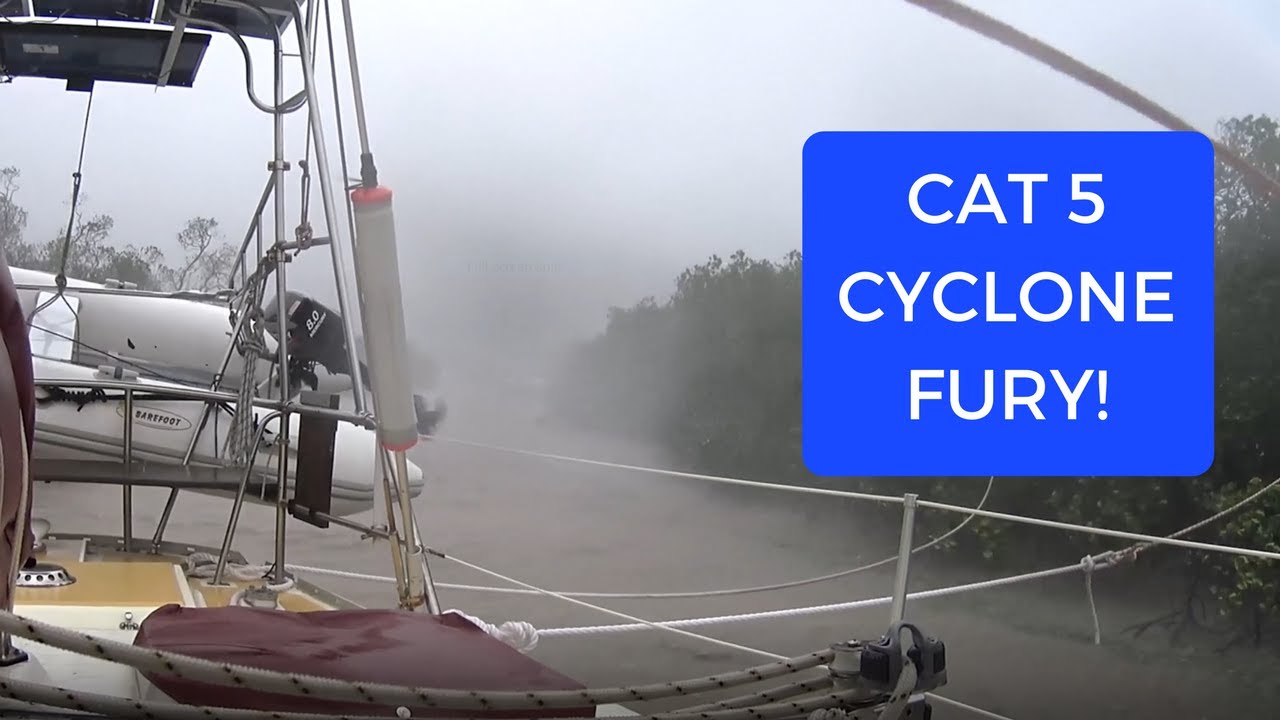 Mighty Tropical Cyclone Debbie Shows Us Her Fury (Sailing SV Sarean) Ep. 3