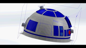 R2D2 on SolidWorks UCI MAE 52 Final Project