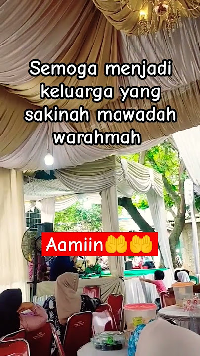 semoga menjadi keluarga#sakinah mawadah warahmah 🤲