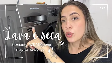 Review em vídeo: Resenha: Lava e seca Samsung WD11M Digital Inverter vale a pena? | Yasmin Duarte