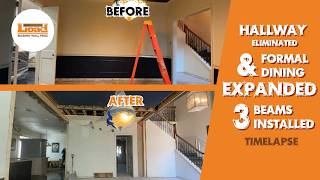 We Removed an Entire Hallway! 3-Beam Open-Concept Timelapse