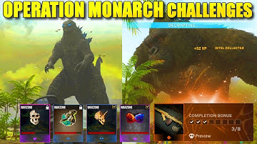 Operation Monarch challenges Complete them FAST - King Kong Godzilla Warzone Event