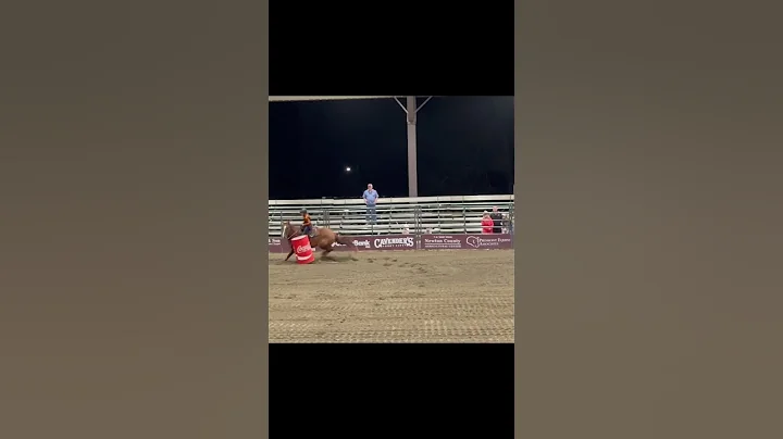 Fastest barrel time in the world 😂😂😂😂