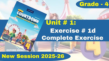 Exercise 1d | Oxford New Countdown | Grade 4 | @iqrazahra269