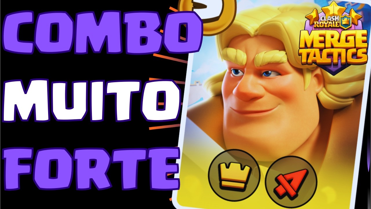 😮 O COMBO DO NOBRE 4/4 CONTINUA ABSURDAMENTE FORTE NO META! - Clash Royale Merge Tactics