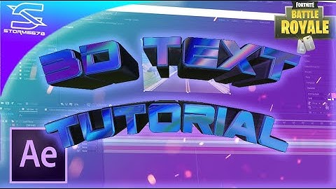 Element 3D Tutorial part 1 | Motion Tracking 3D TEXT