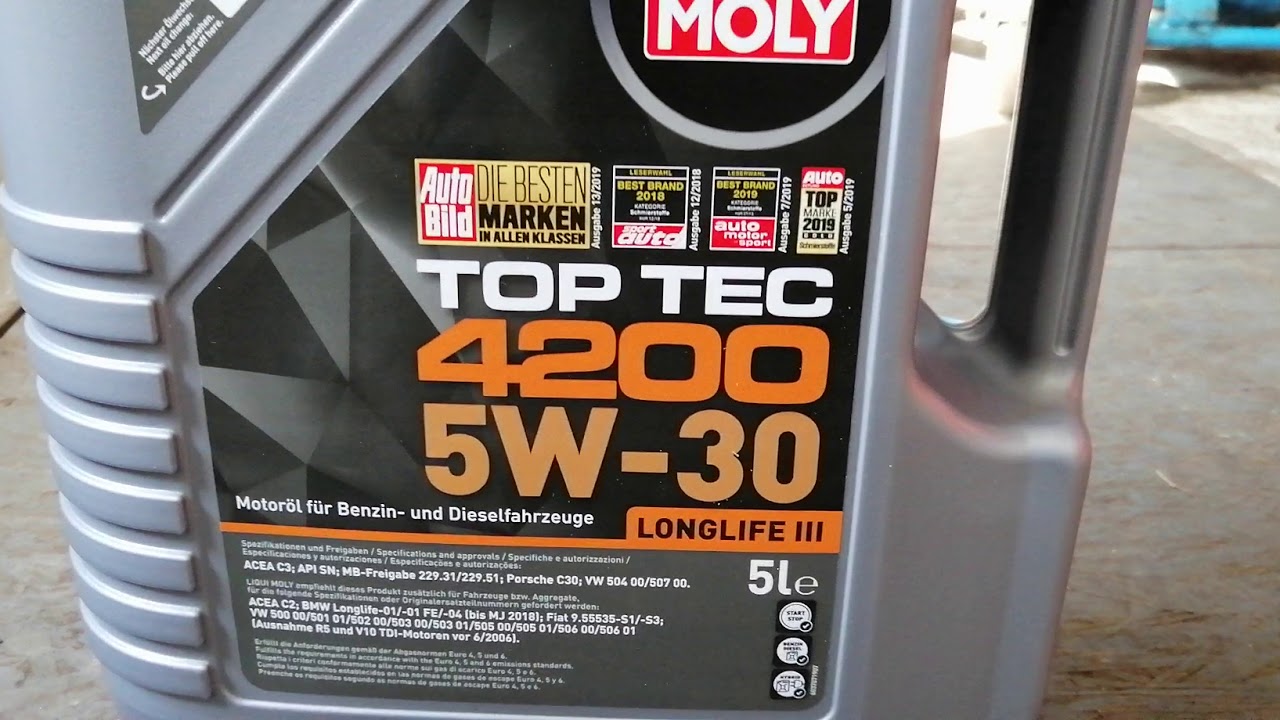 Original Liqui Moly Top Tech 4200 5w30 longlife 